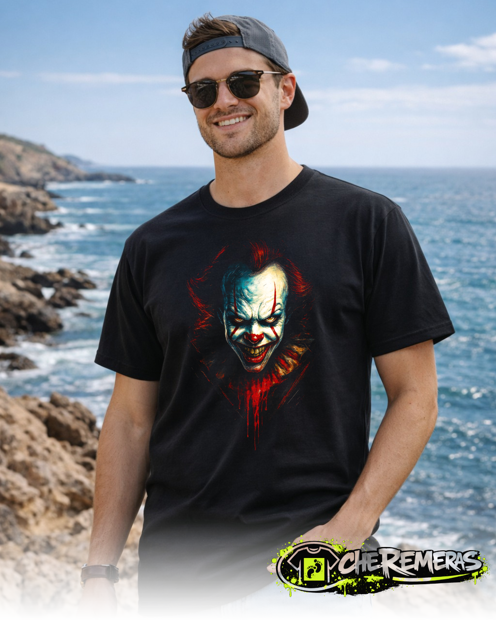 Remera It #185 - Front Black Solid