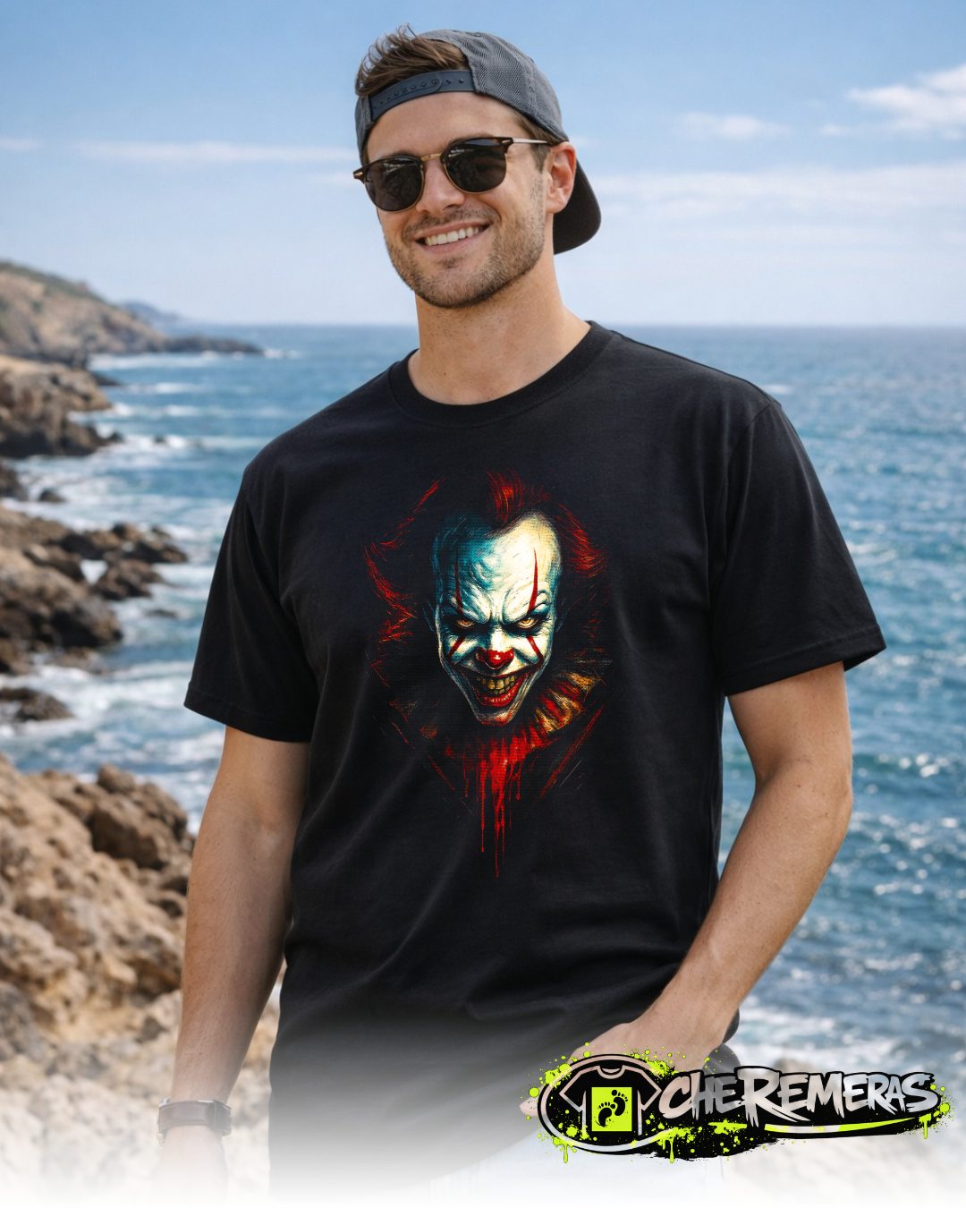 Remera It #185 - Front Black Solid