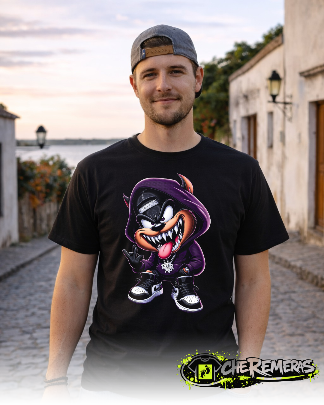 #48 - Taz Mania - Black Front Solid