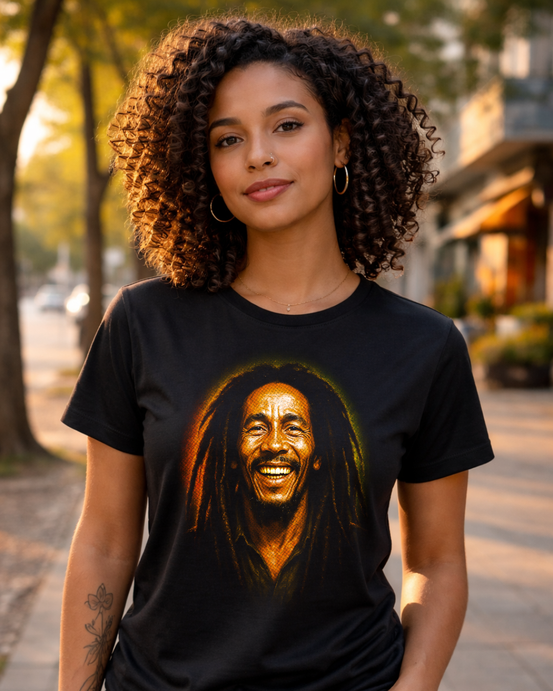 #170 - Bob Marley - Front Black Solid