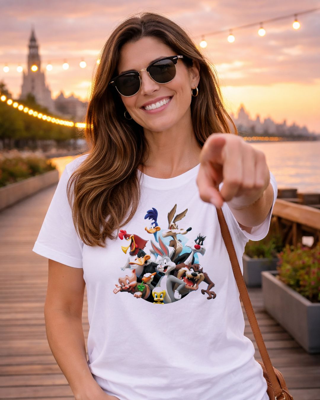 Remera Looney Tunes #204 - Front White Solid