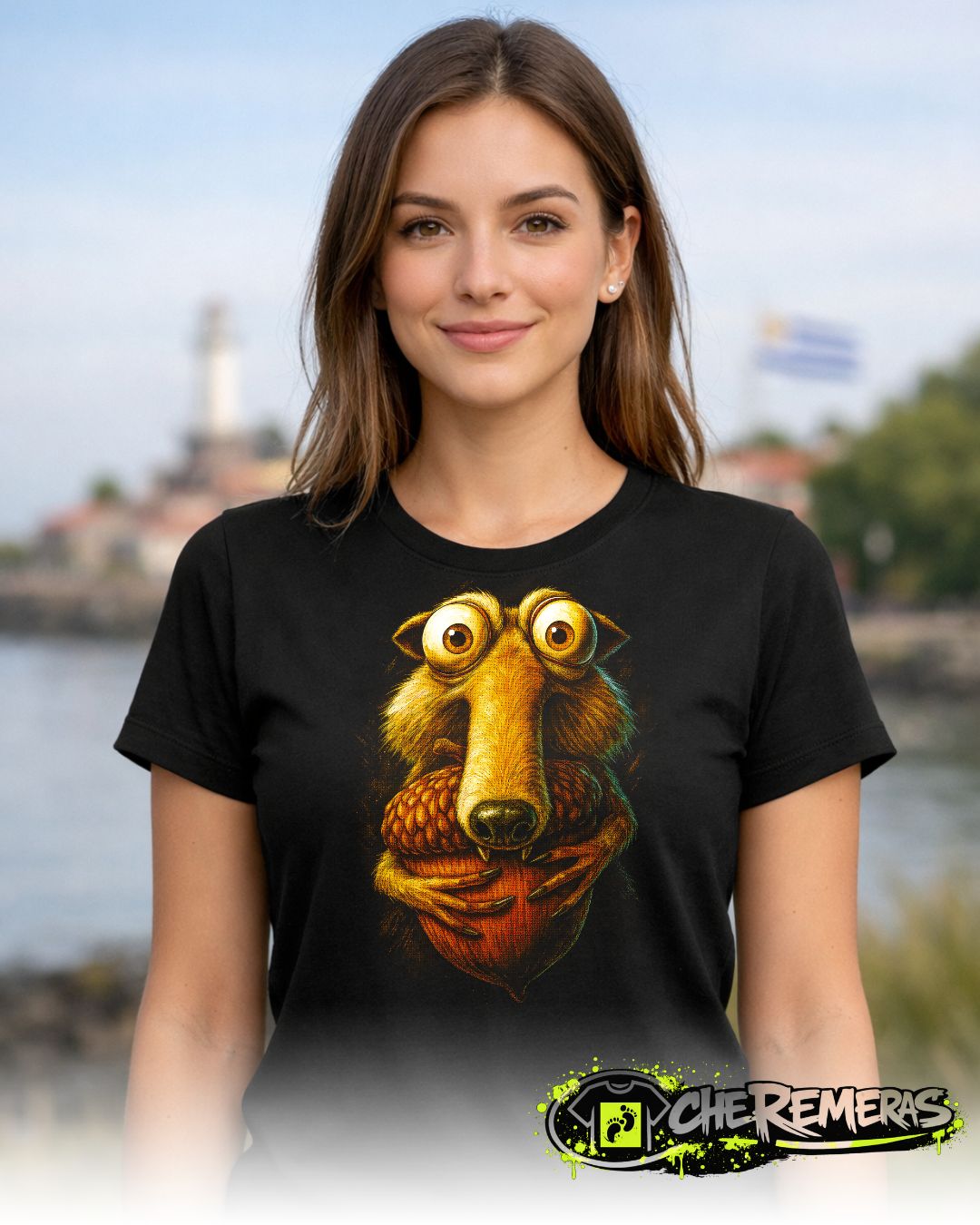 Remera Scrat #81 - Front Black Solid