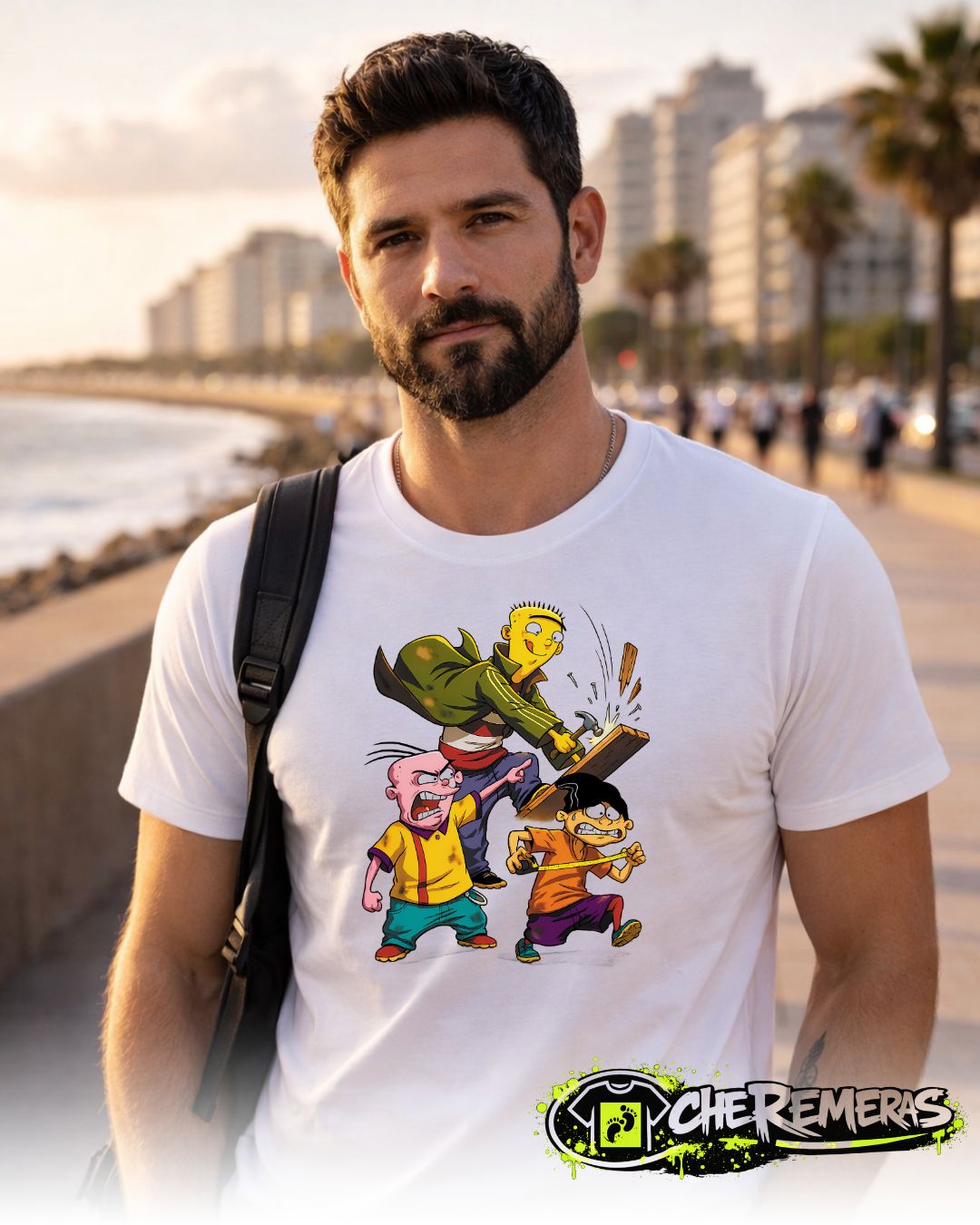 Remera Ed Edd y Eddy #248 - Front White Solid