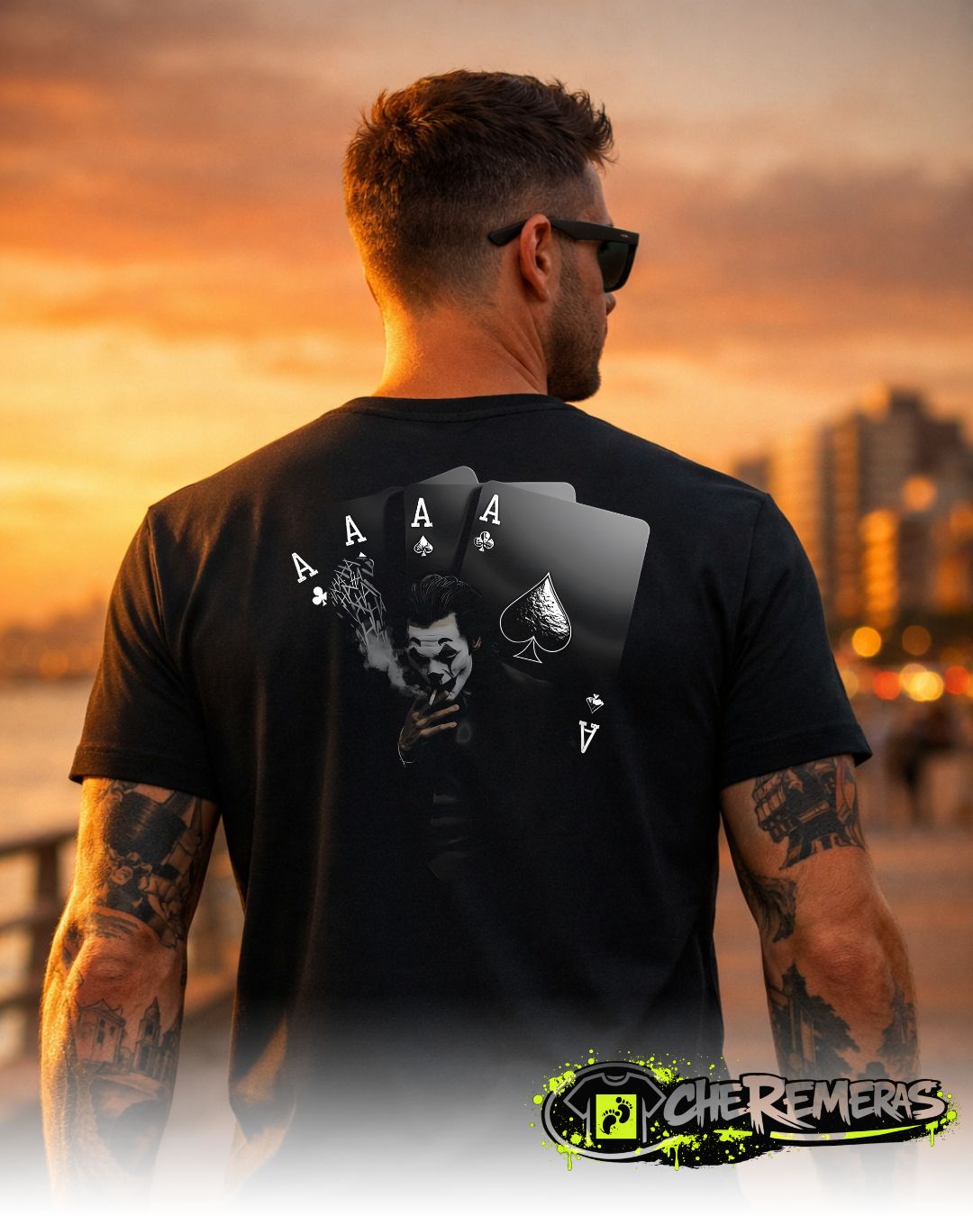 Remera The Joker Poker #242 - Back Black Solid