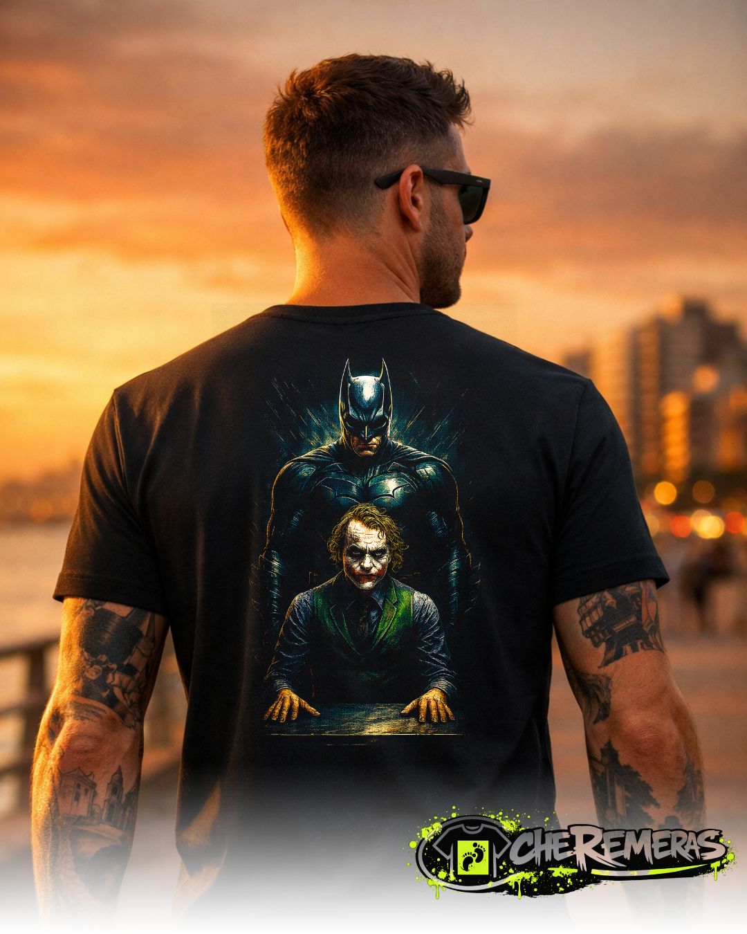 Remera Batman And The Joker #122 - Front Black Solid