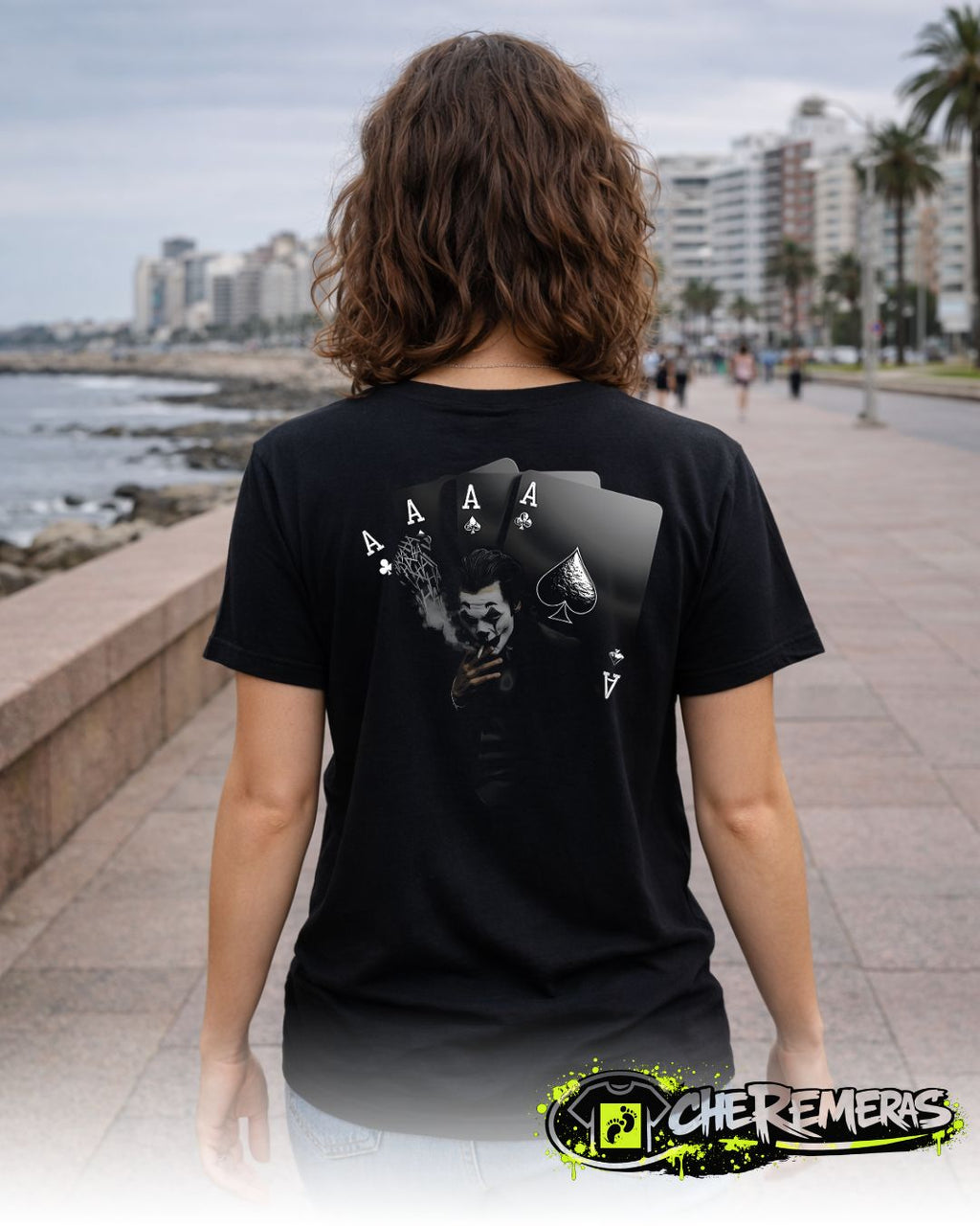 Remera The Joker Poker #242 - Back Black Solid