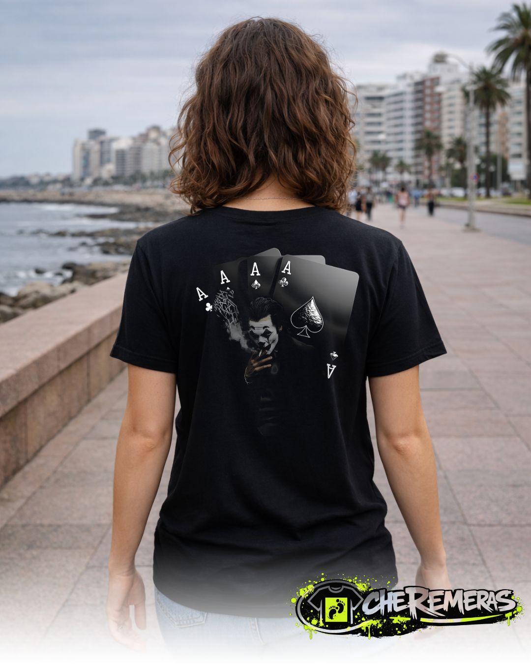 Remera The Joker Poker #242 - Back Black Solid