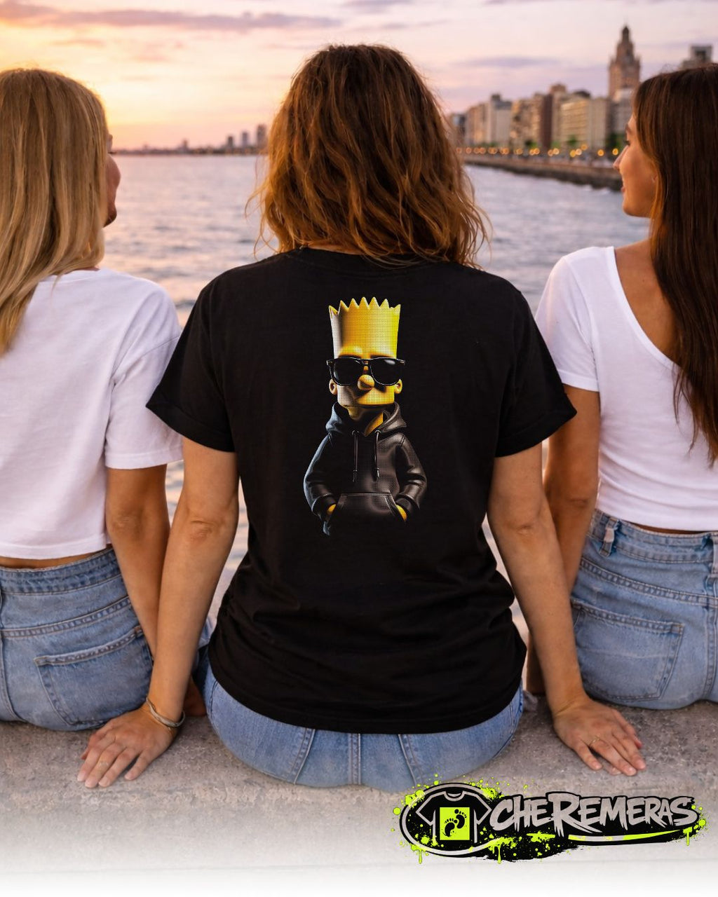 Remera Bart - #35 - Back Black Solid