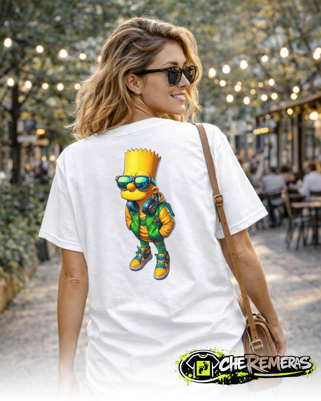 Remera Bart #54 - Back White Solid