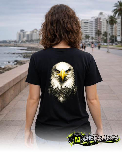 #106 Magestic Eagle - Back Black Solid