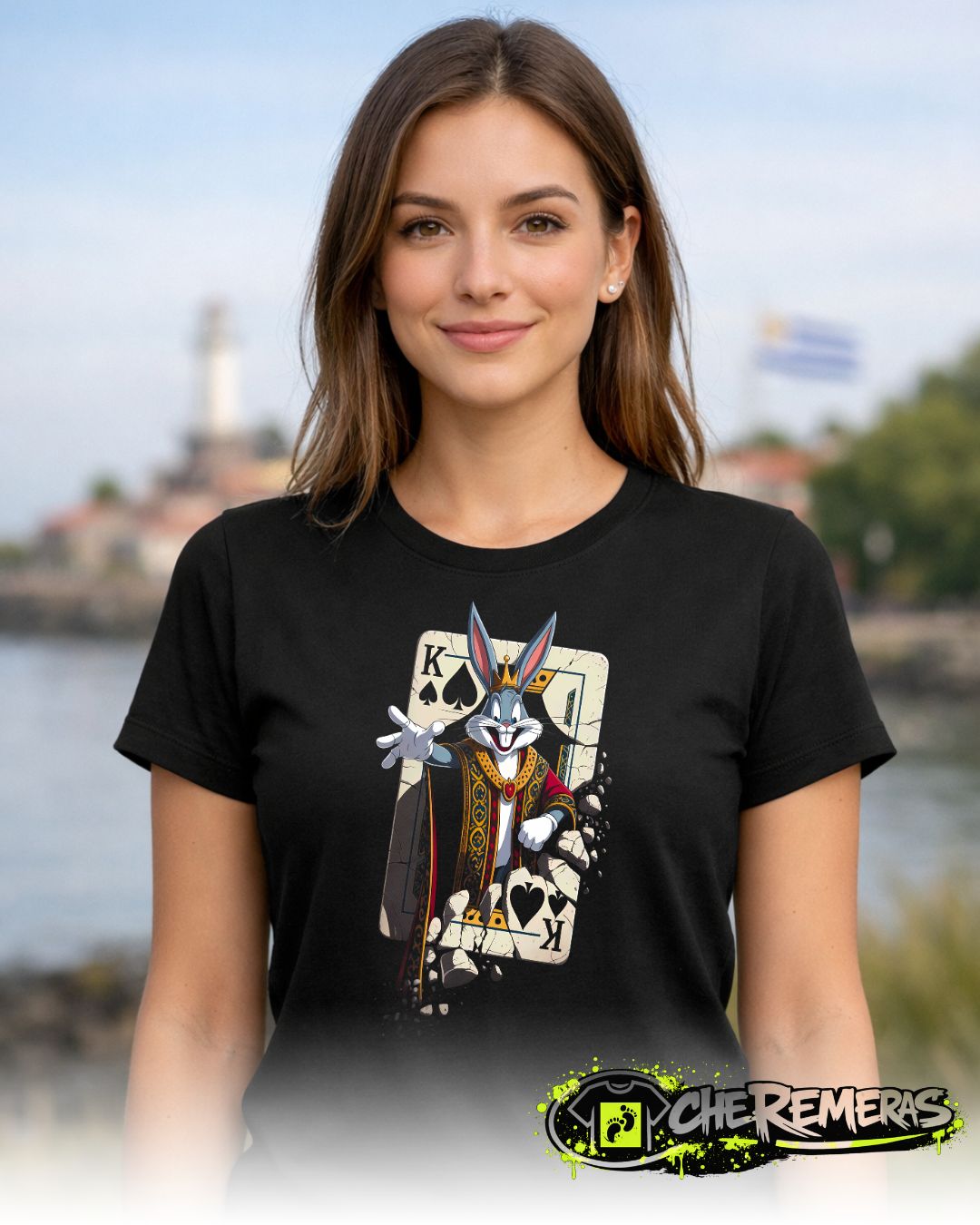 #233 Bugs Bunny Poker - Front Black Solid