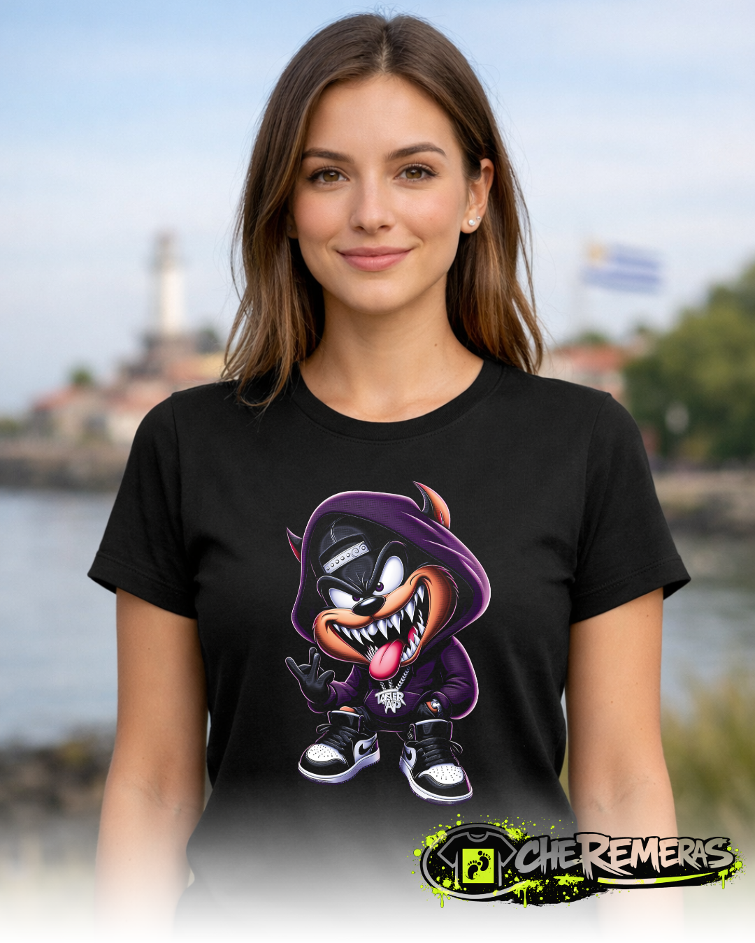 #48 - Taz Mania - Black Front Solid