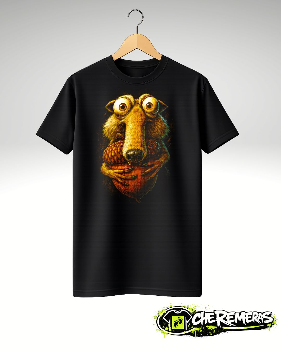 Remera Scrat #81 - Front Black Solid
