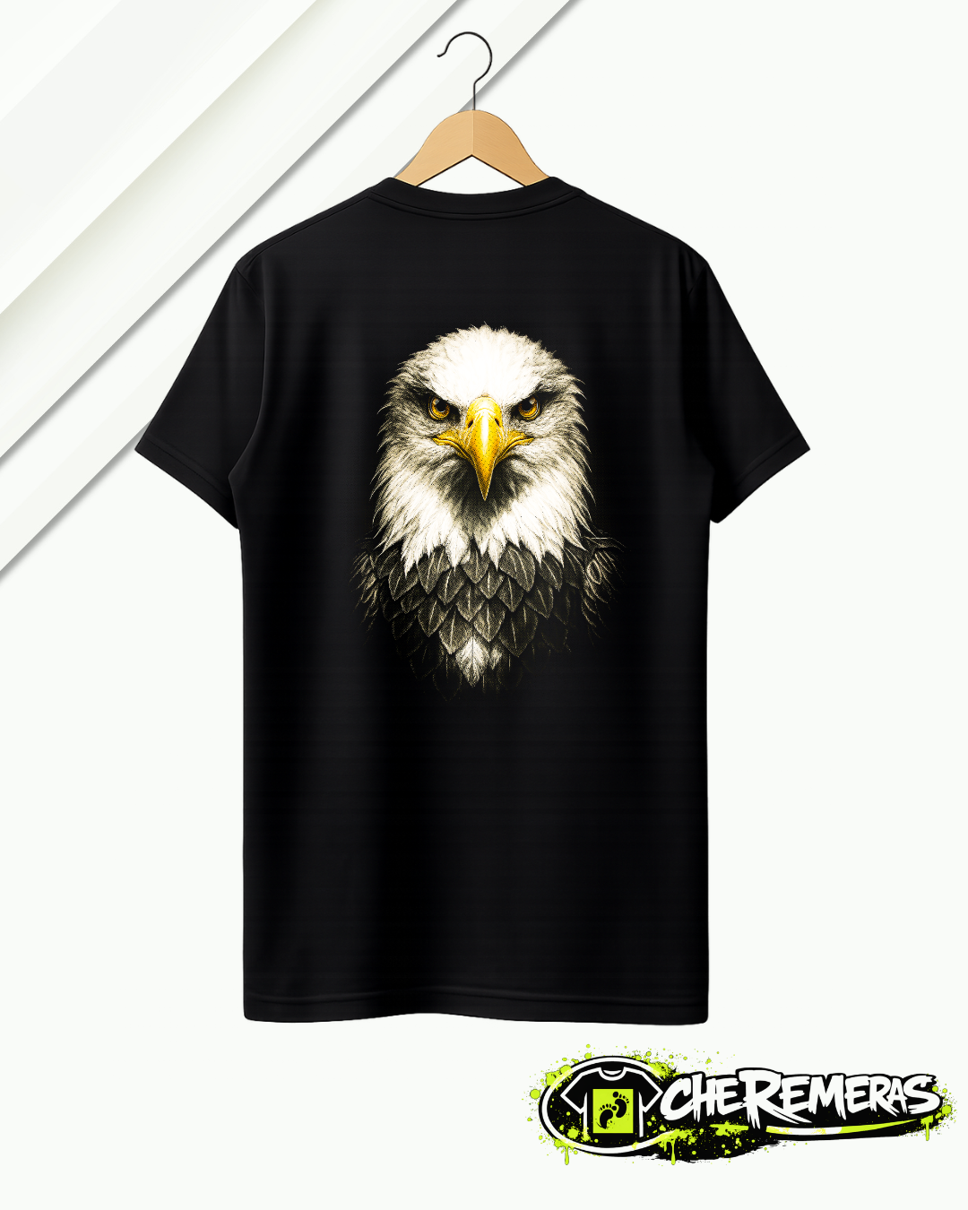#106 Magestic Eagle - Back Black Solid