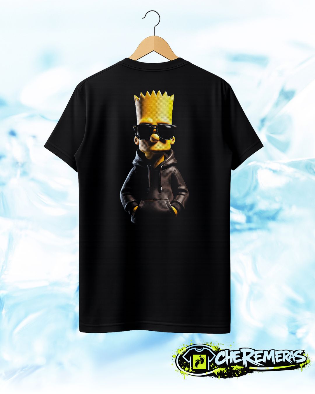 Remera Bart - #35 - Back Black Solid