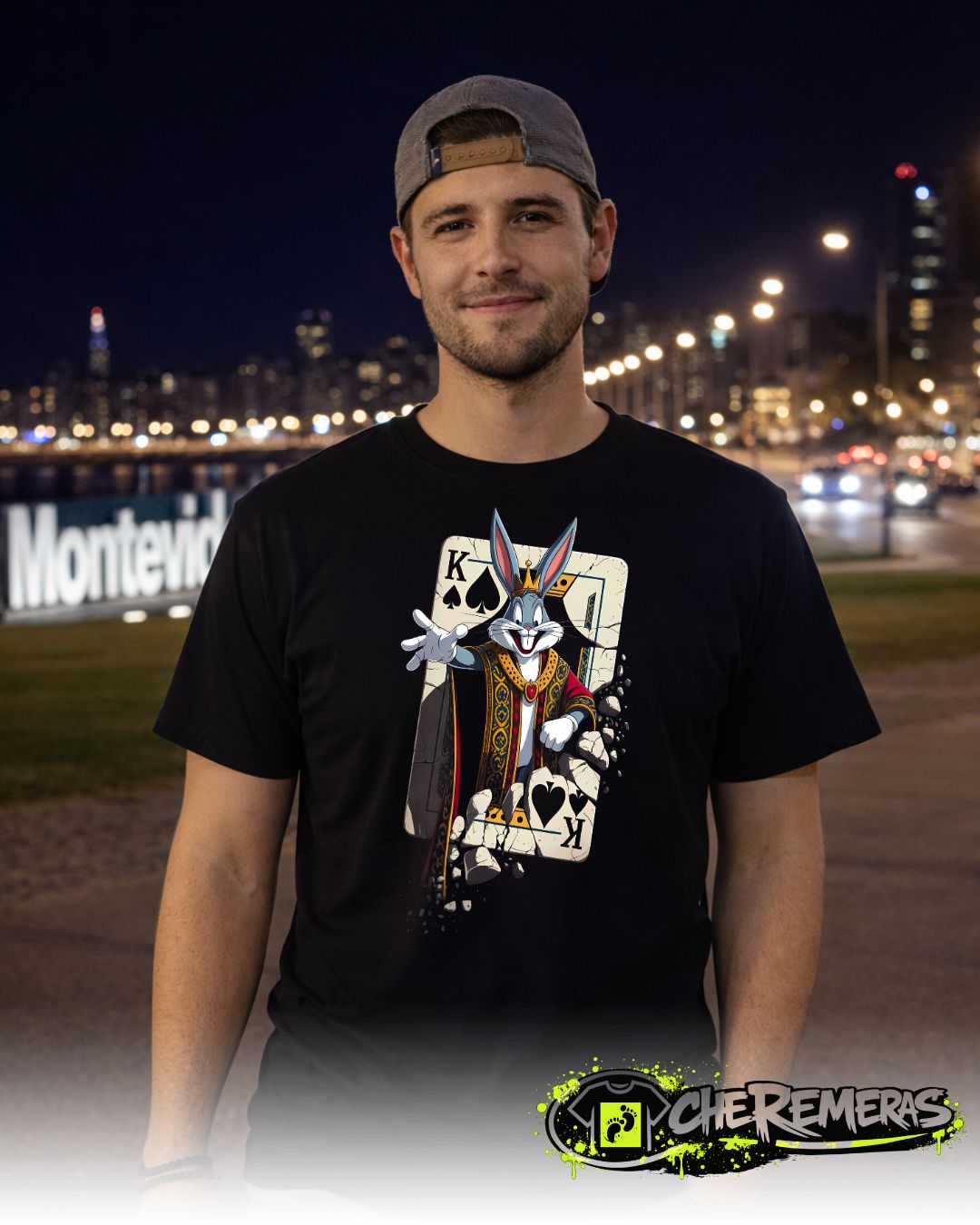 #233 Bugs Bunny Poker - Front Black Solid