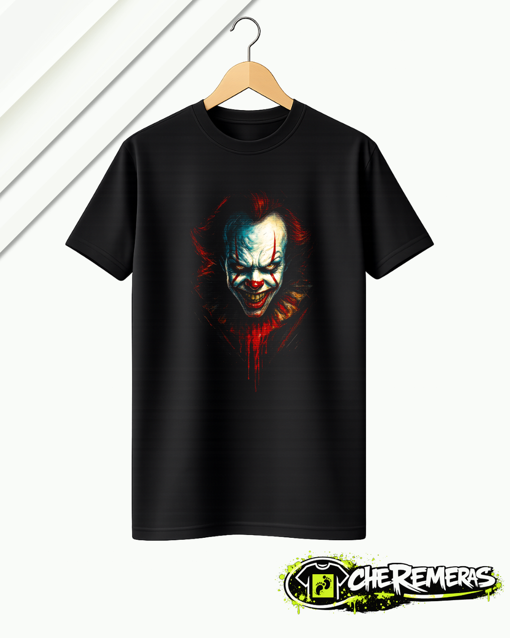Remera It #185 - Front Black Solid