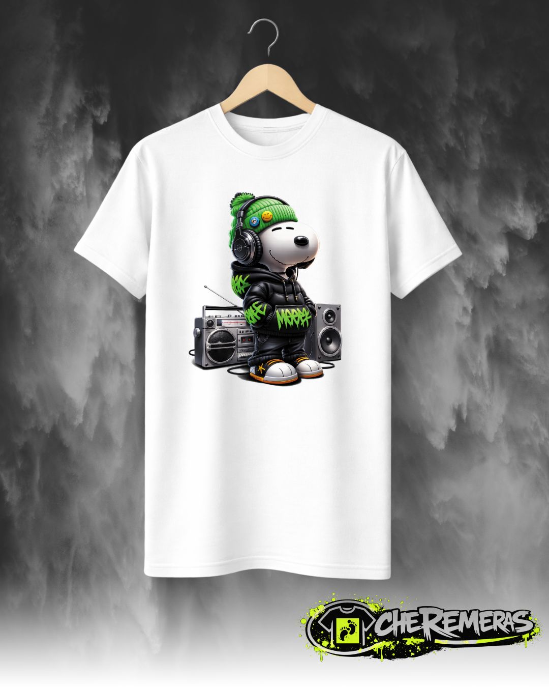 Remera Snoopy #56 - Front White Solid
