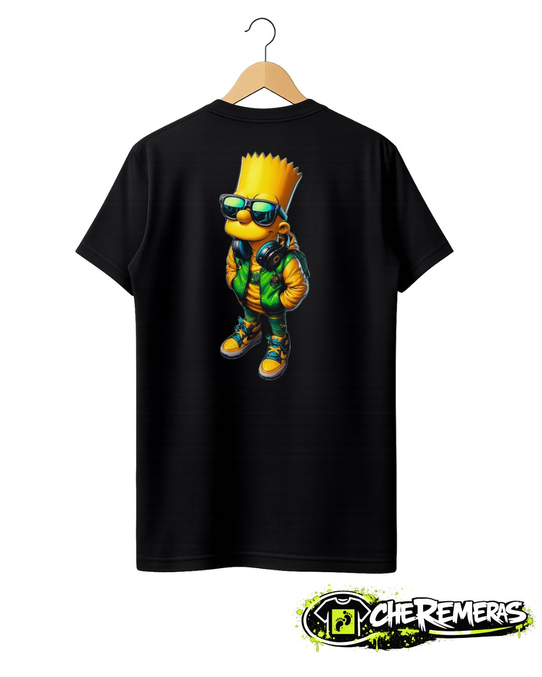 Remera Bart #54 - Back Black Solid