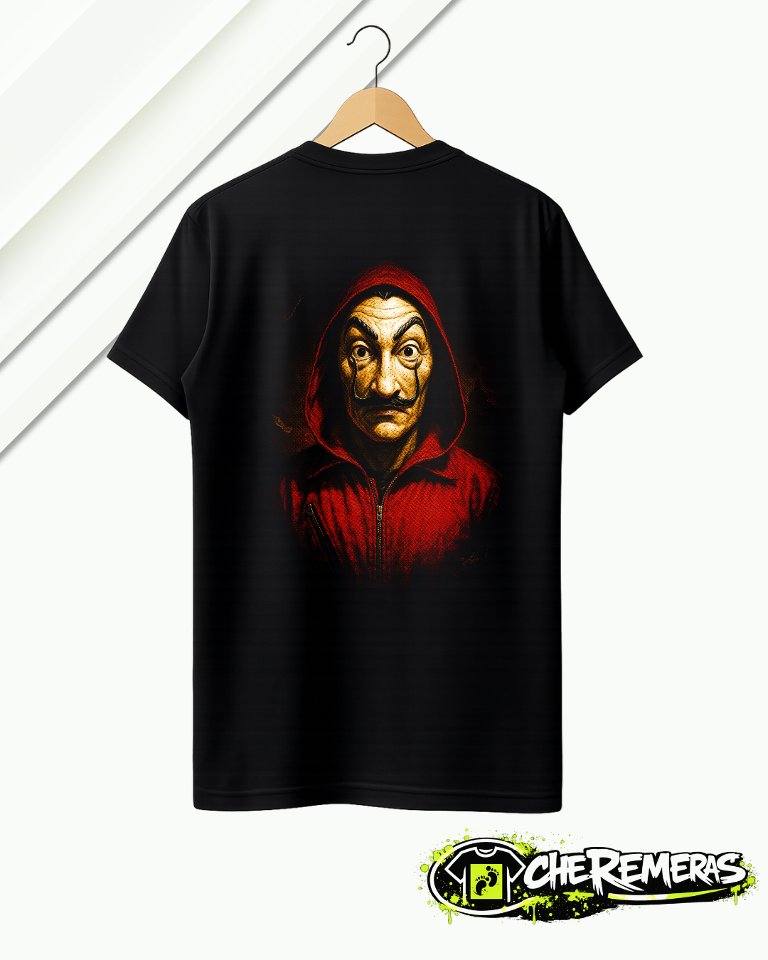 Remera La Casa De Papel #178 - Back Black Solid