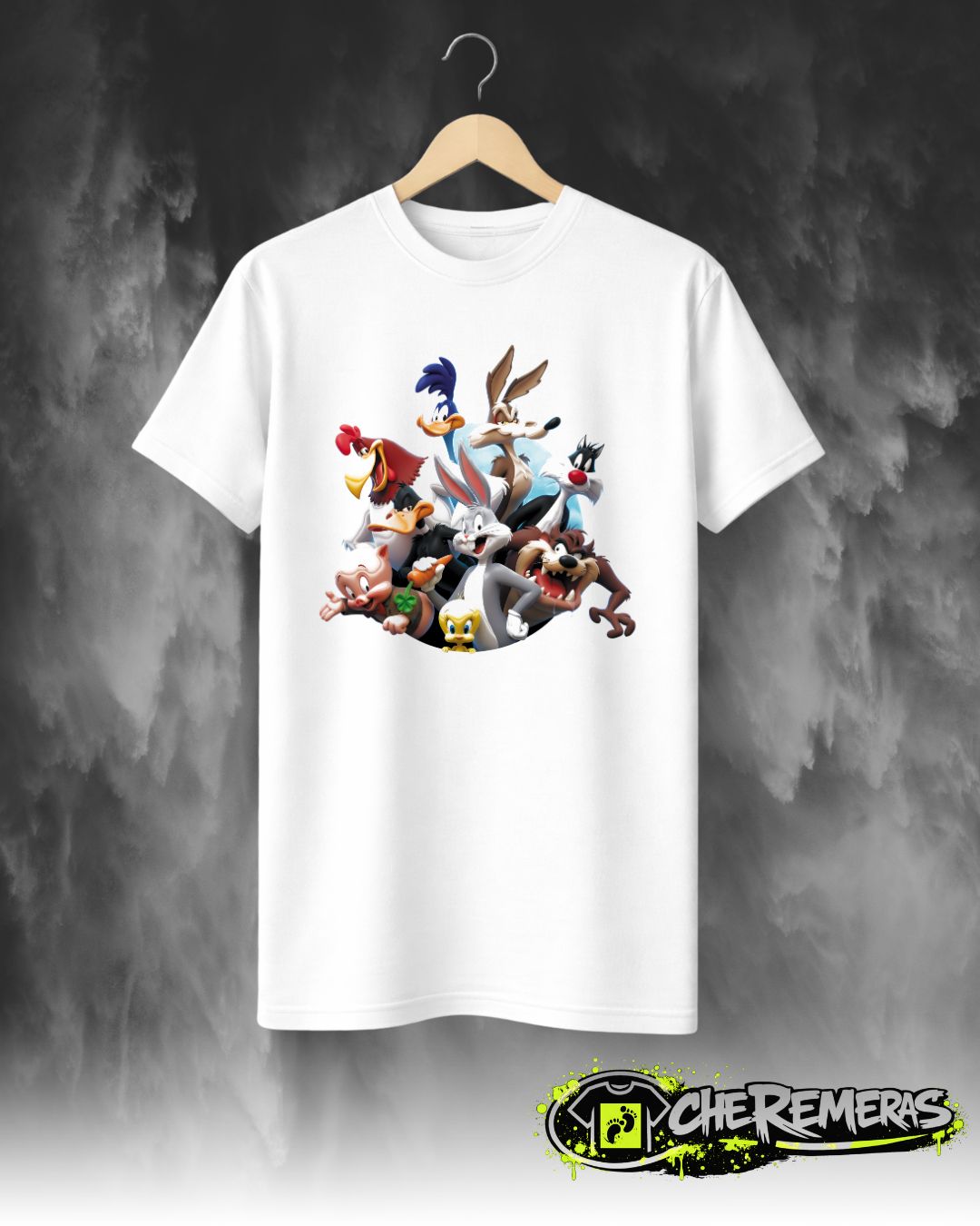 Remera Looney Tunes #204 - Front White Solid