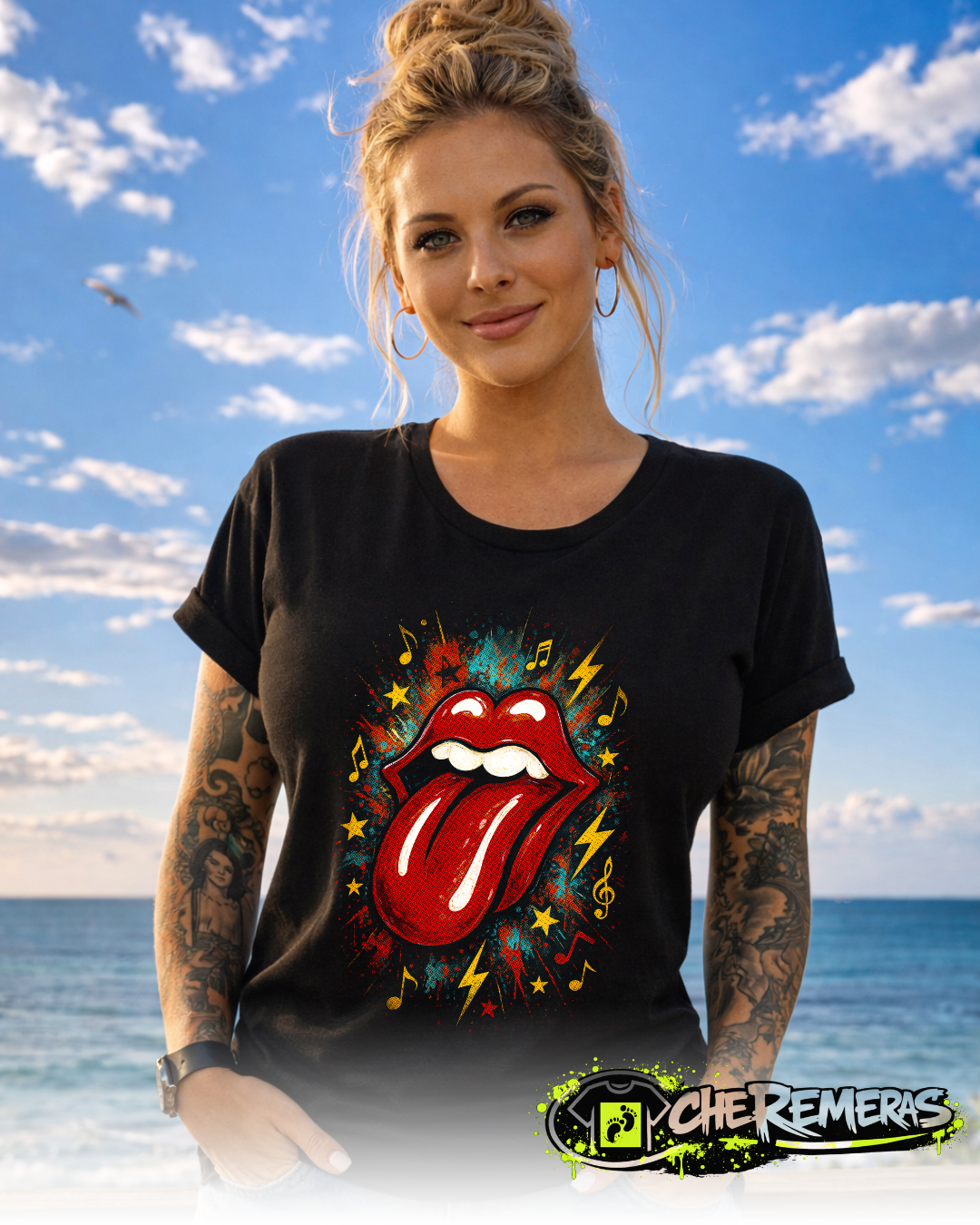#116 Stones - Black Front Solid