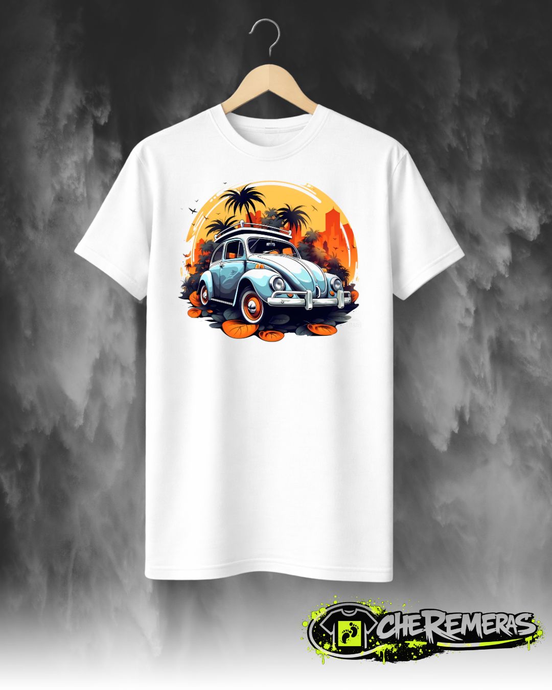 Remera Volkswagen Beetle #53 - Front White Solid
