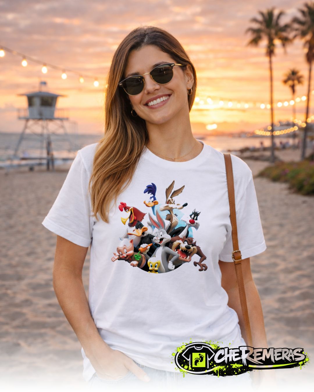 Remera Looney Tunes #204 - Front White Solid