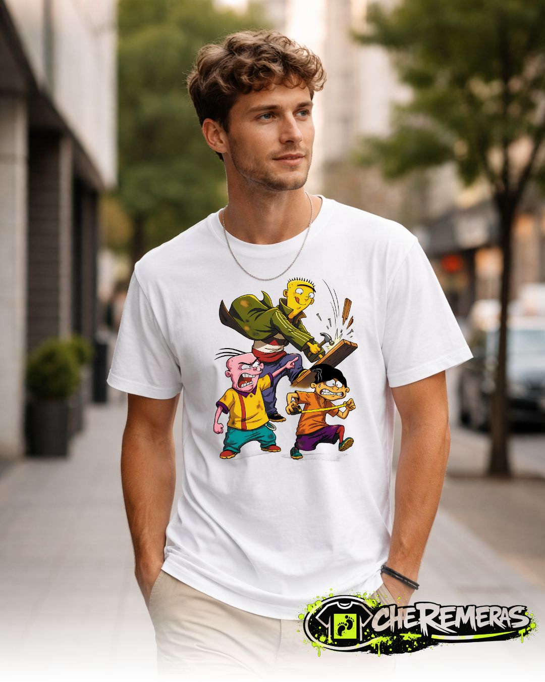 Remera Ed Edd y Eddy #248 - Front White Solid