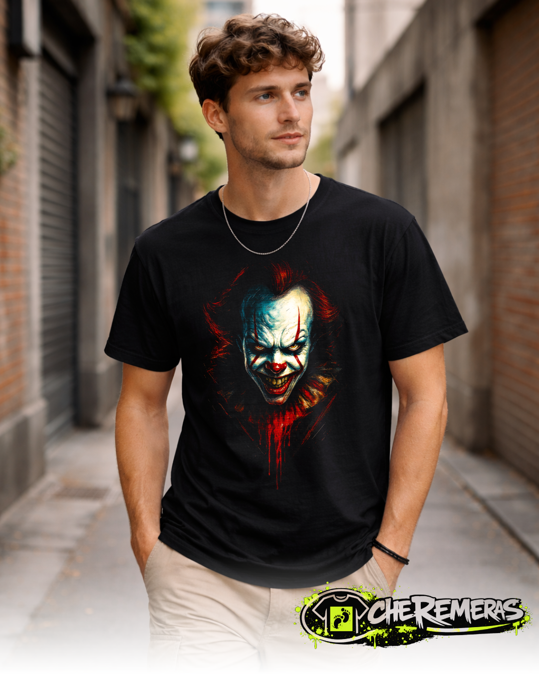 Remera It #185 - Front Black Solid