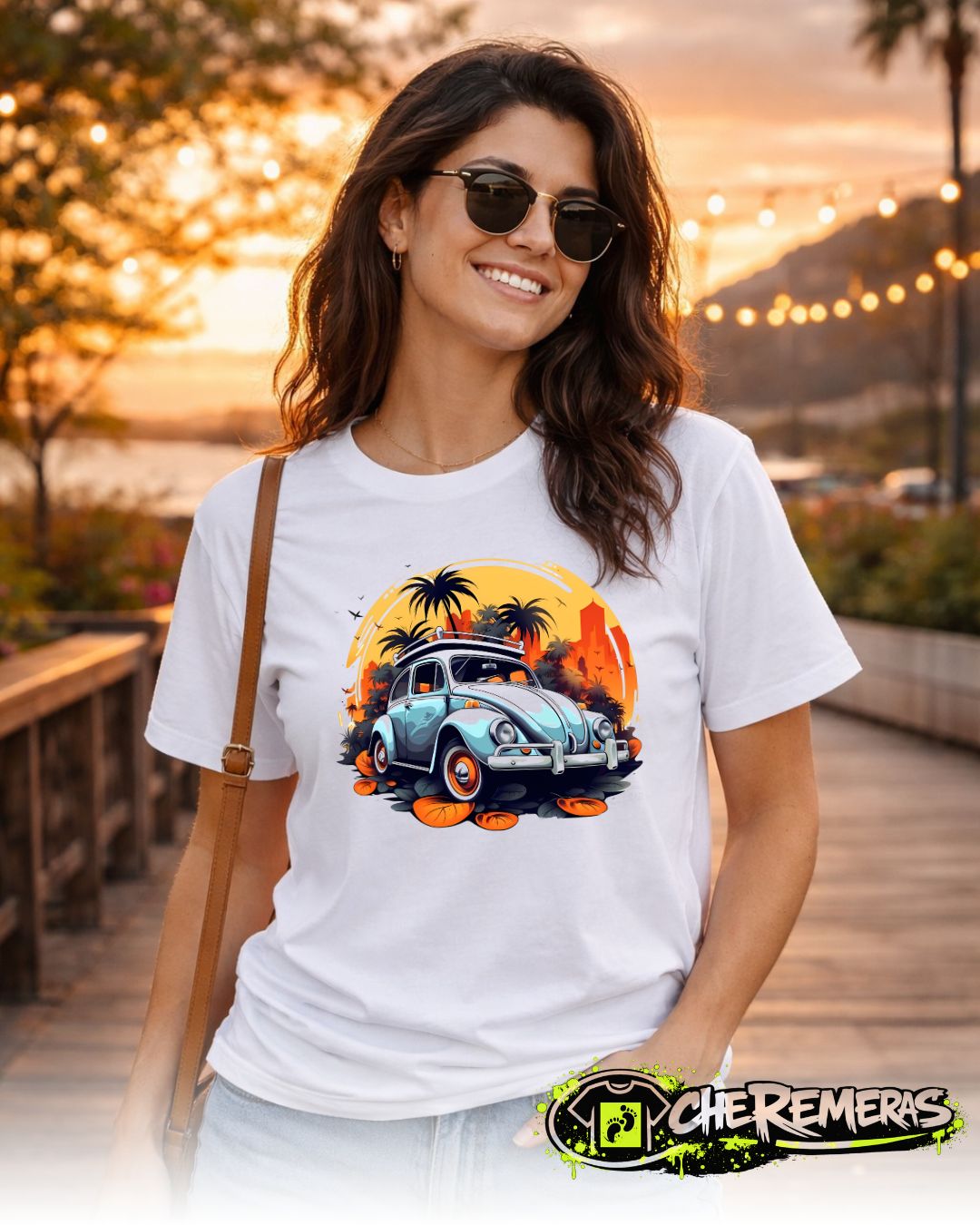 Remera Volkswagen Beetle #53 - Front White Solid