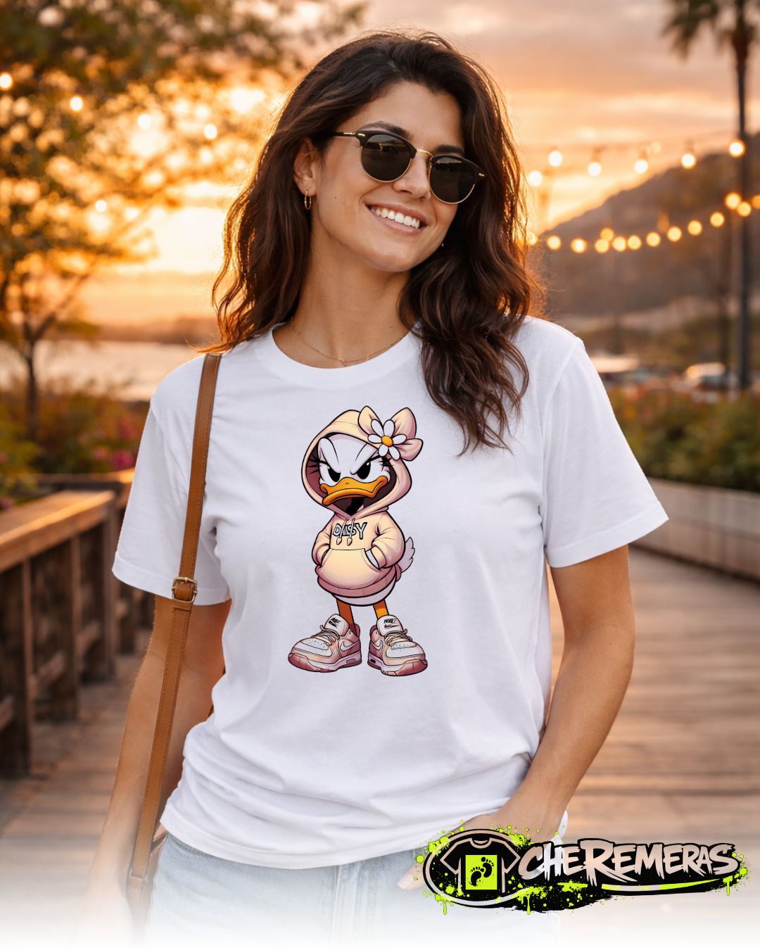 Remera Daisy Duck #212 - Front White Solid