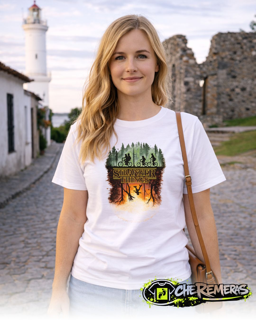 Remera Stranger Things #23 - Front White Solid