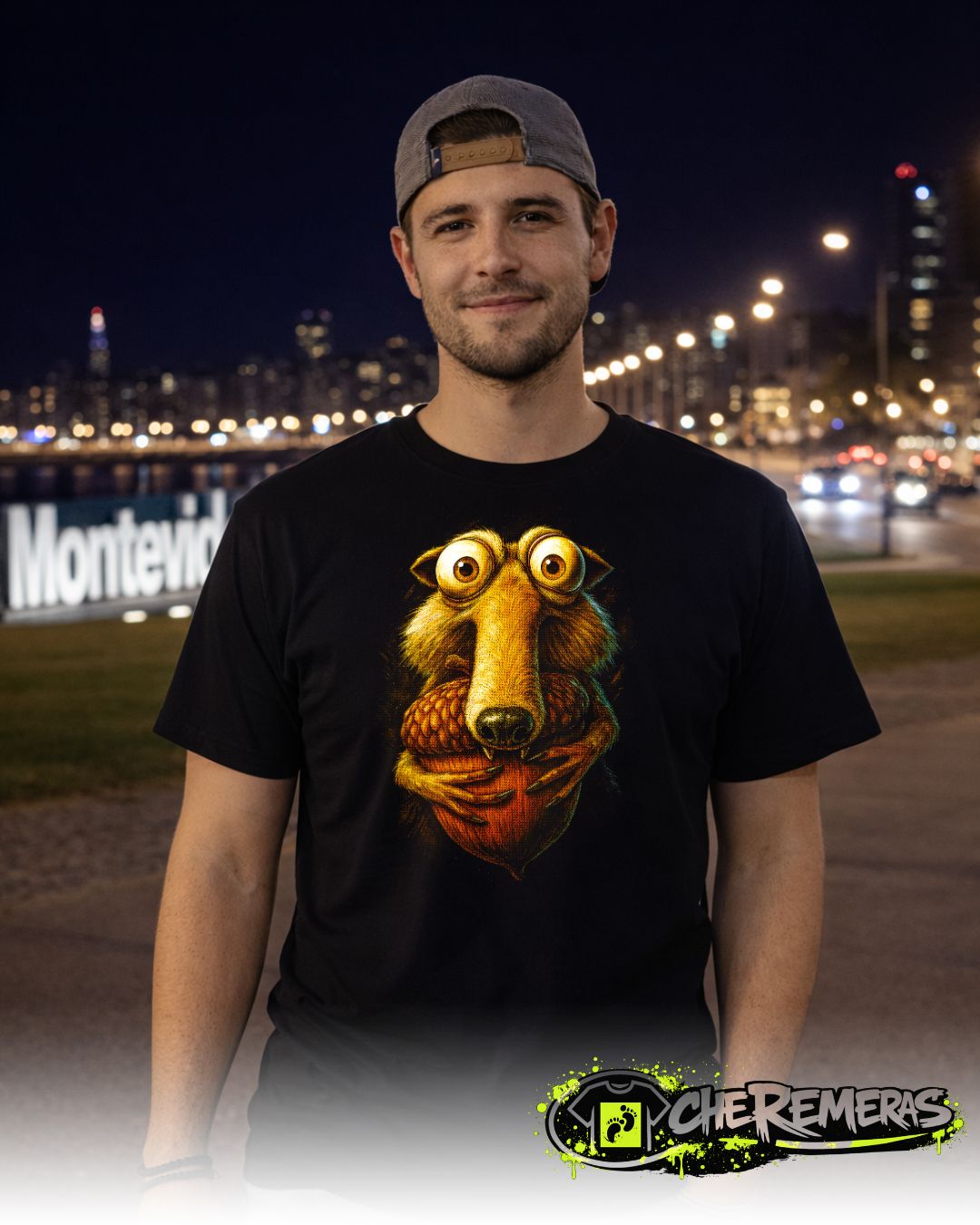 Remera Scrat #81 - Front Black Solid