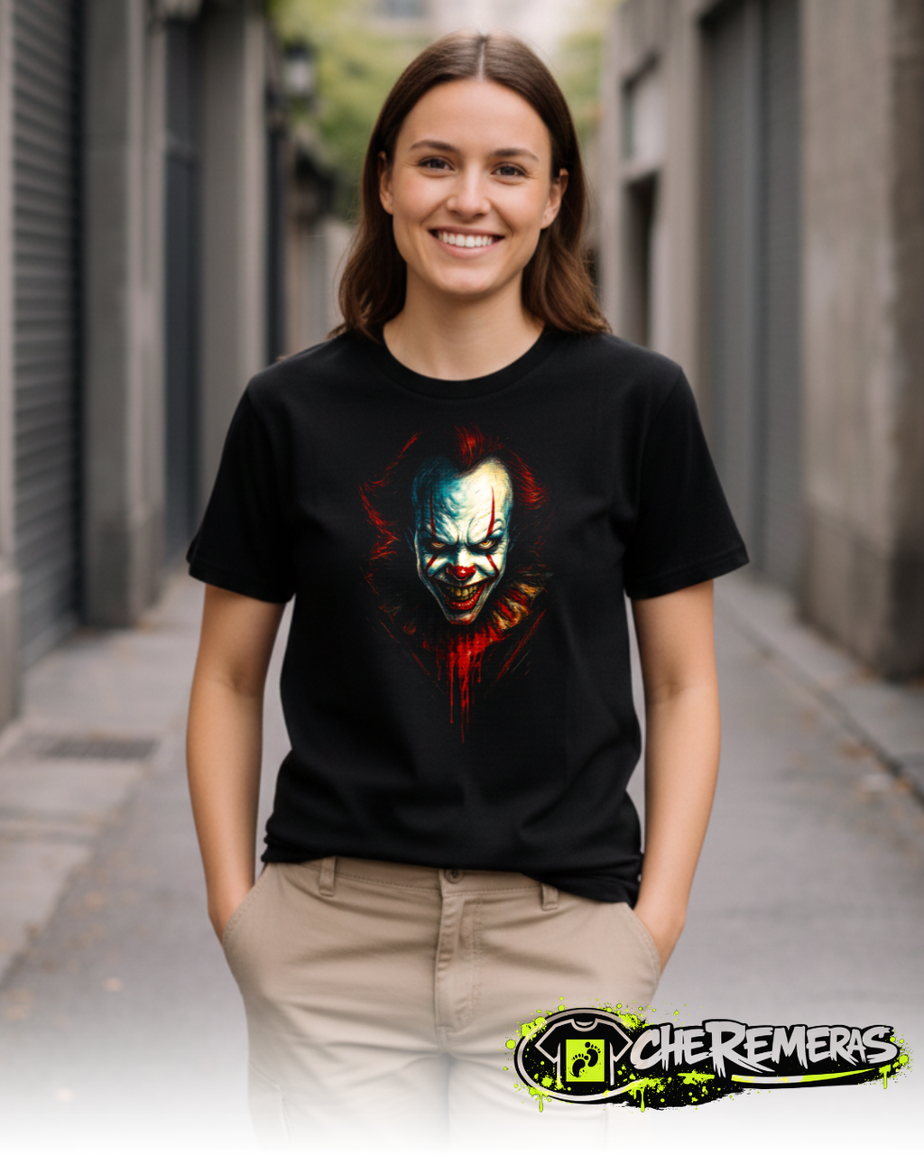 Remera It #185 - Front Black Solid