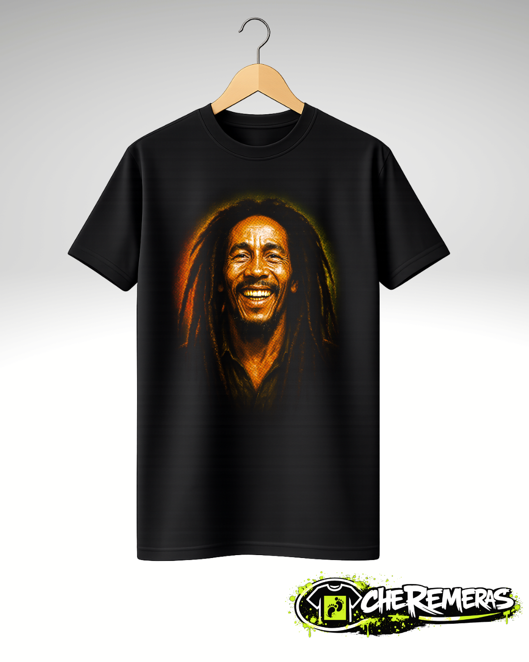 #170 - Bob Marley - Front Black Solid