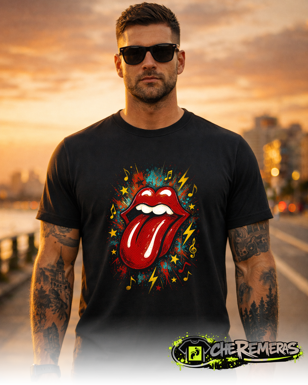 #116 Stones - Black Front Solid