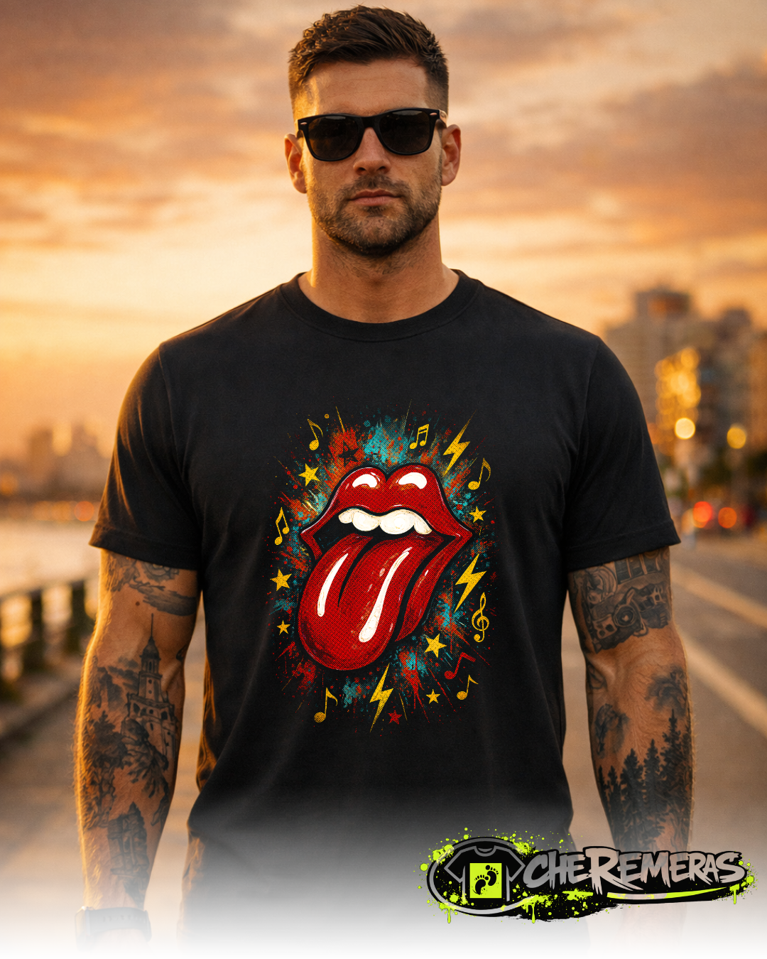 #116 Stones - Black Front Solid