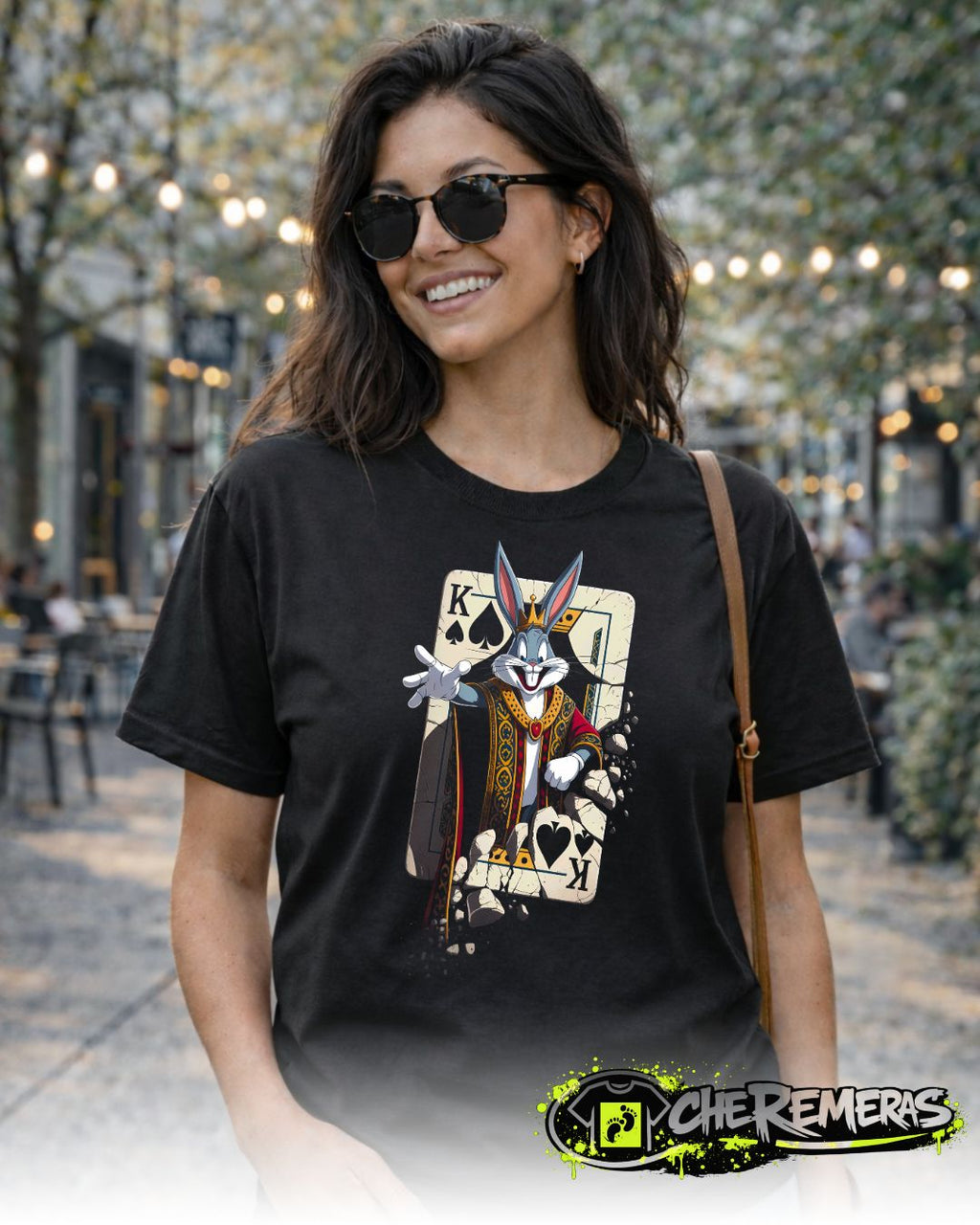 #233 Bugs Bunny Poker - Front Black Solid