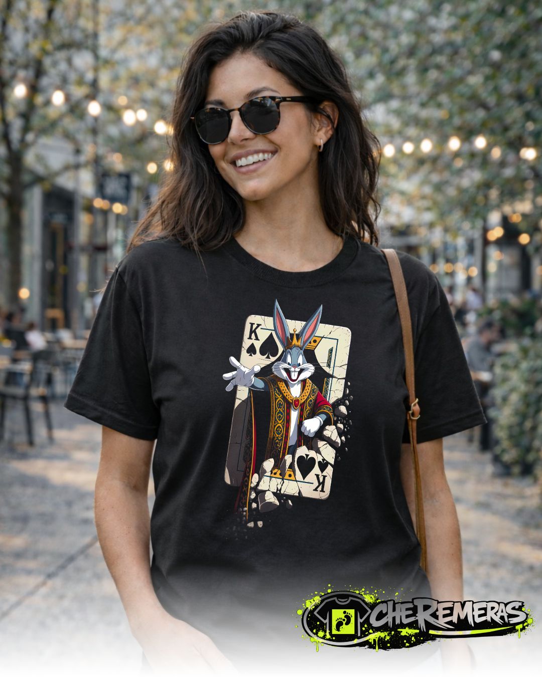 #233 Bugs Bunny Poker - Front Black Solid