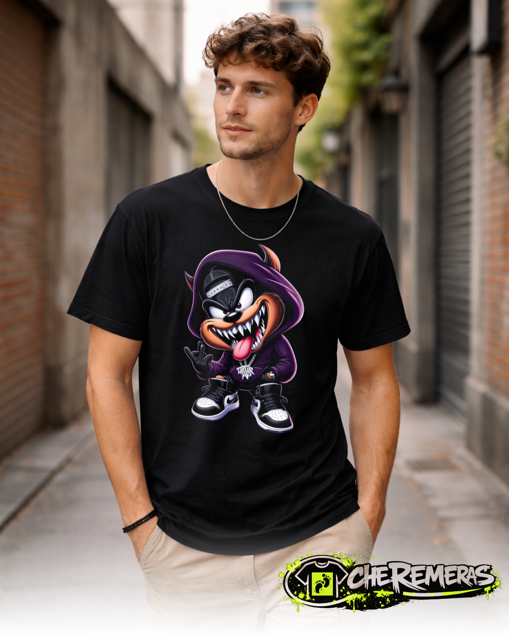 #48 - Taz Mania - Black Front Solid