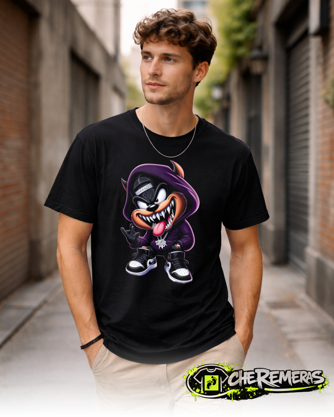 #48 - Taz Mania - Black Front Solid