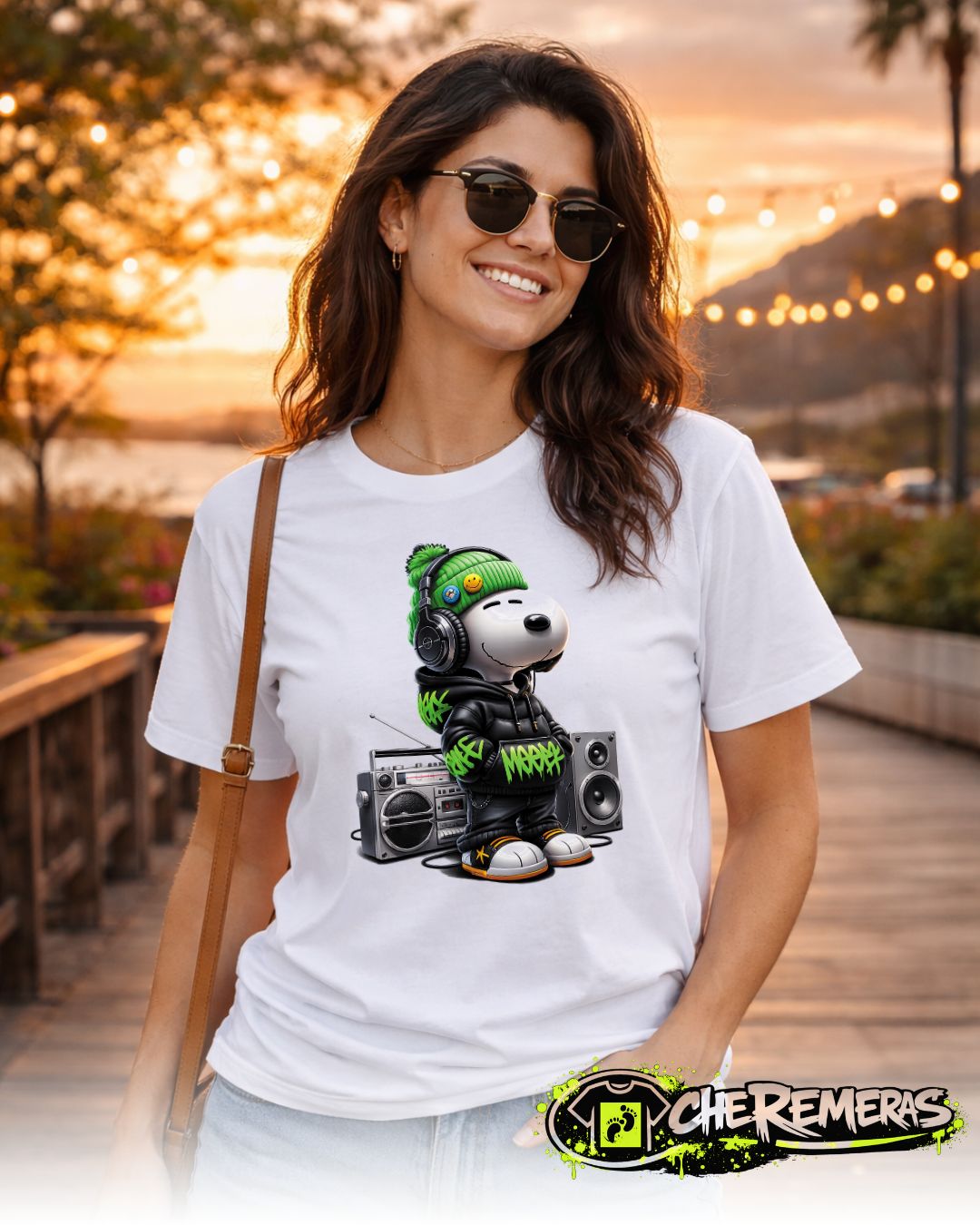 Remera Snoopy #56 - Front White Solid