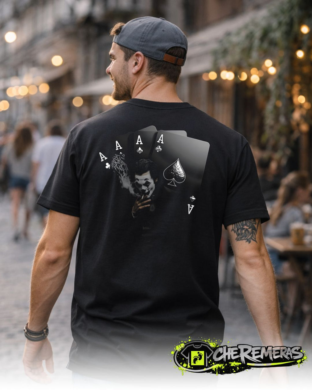 Remera The Joker Poker #242 - Back Black Solid