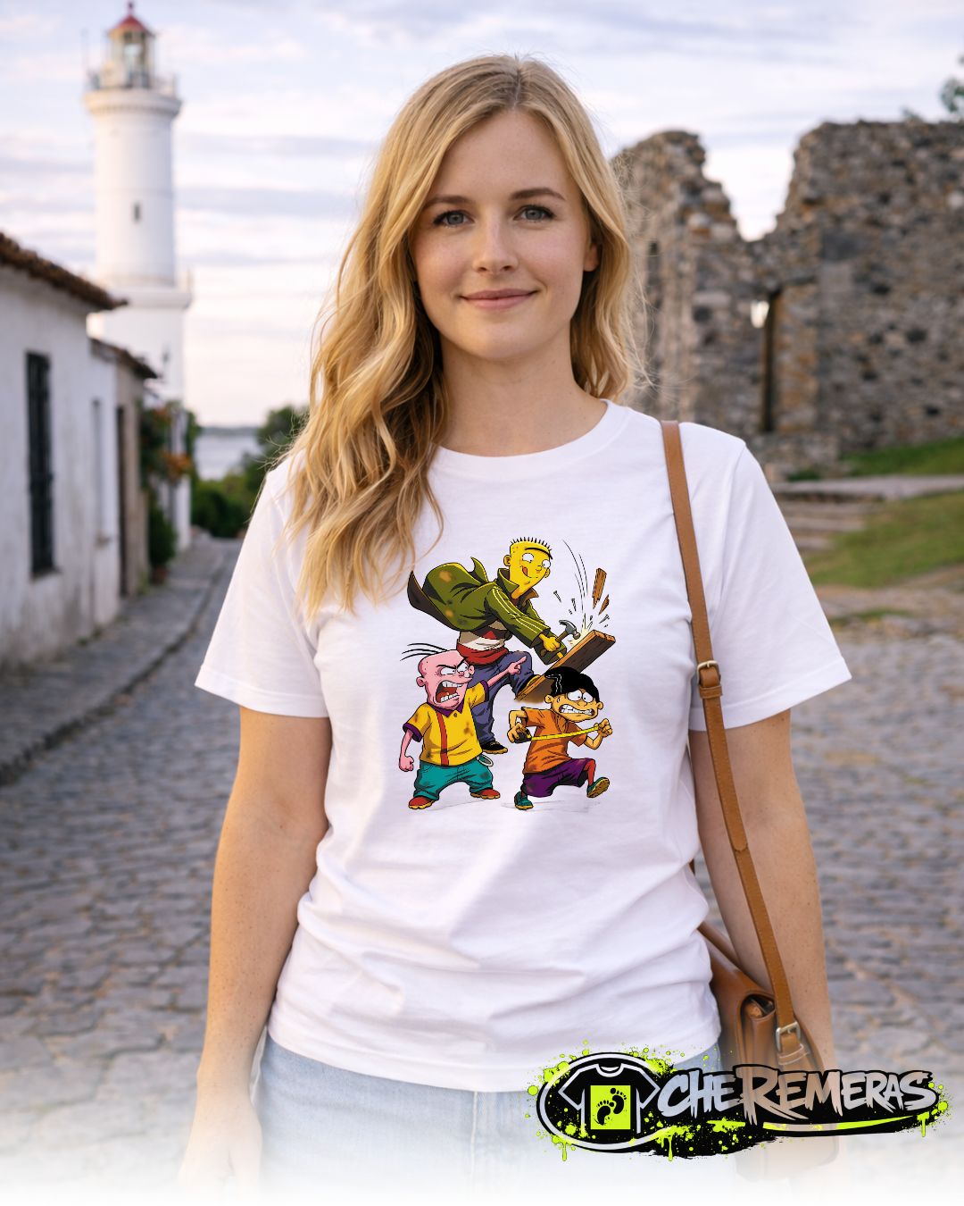 Remera Ed Edd y Eddy #248 - Front White Solid