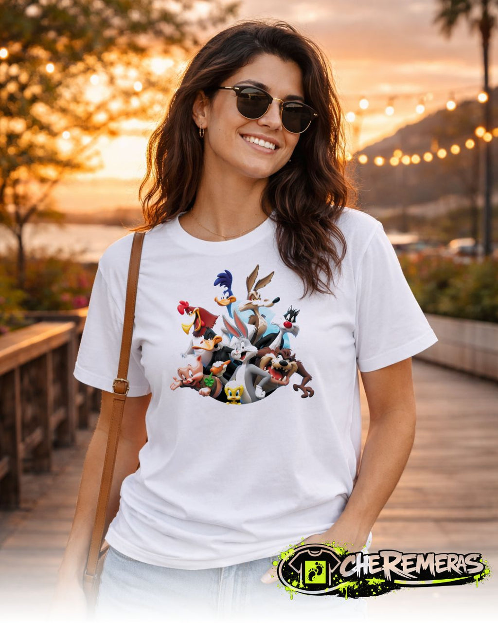 Remera Looney Tunes #204 - Front White Solid